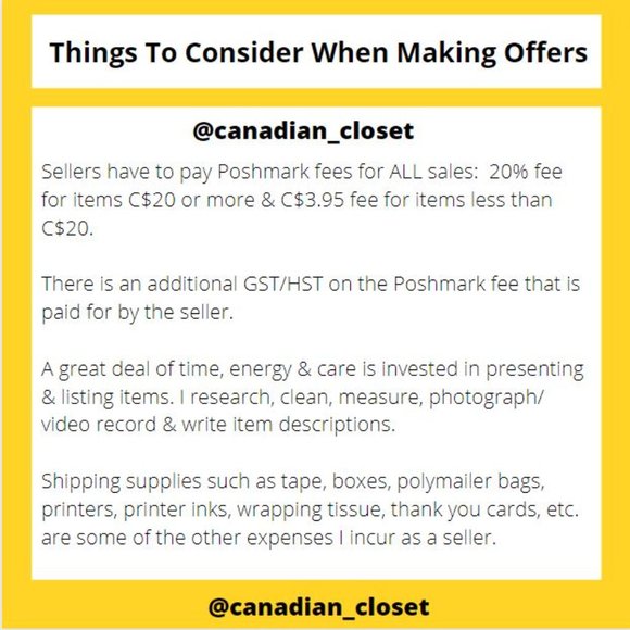 Meet your Posher, Canadian Closet - Picture 5 of 6